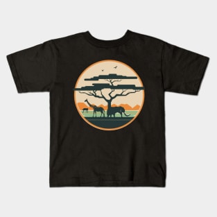 Animal kingdom - Minimalist Kids T-Shirt